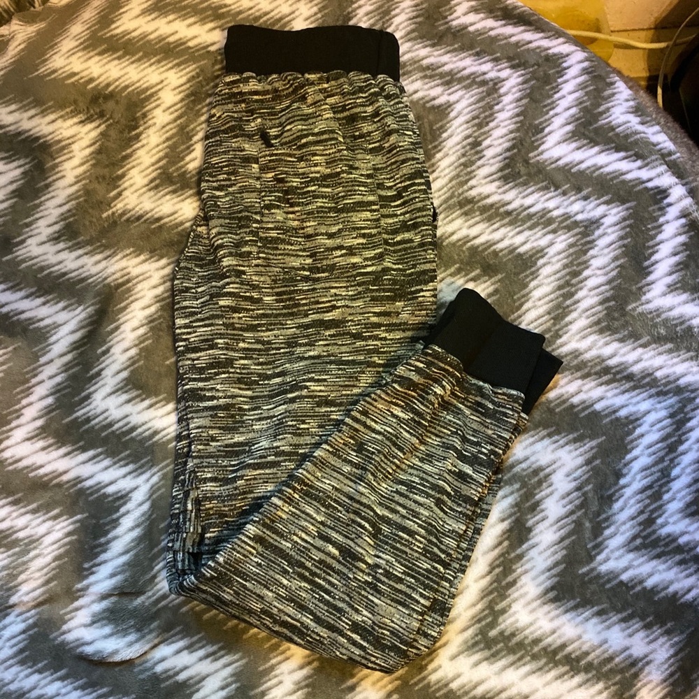 Black and White Space Print Jogger